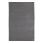 Laagpolig vloerkleed Bare Geweven stof - Donkergrijs - 80 x 150 cm