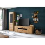 Tv-meubel Branyan II deels massief balken-eikenhout - Bianco eikenhout
