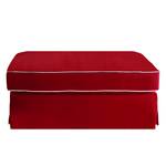 Hocker Deetz textielmix - rood/wit