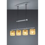 Hanglamp Garda II textielmix/nikkel - 4 lichtbronnen - Goud