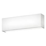 LED-wandlamp Lugano textielmix/nikkel - 1 lichtbron - Wit