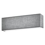 Applique murale Lugano Tissu mélangé / Nickel - 1 ampoule - Gris