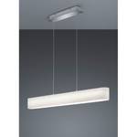 LED-hanglamp Lugano textielmix/nikkel - 1 lichtbron - Wit