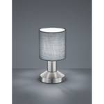 Tafellamp Garda I textielmix/nikkel - 1 lichtbron - Grijs