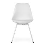 Chaises Gina V (lot de 2) Matière plastique / Métal - Blanc