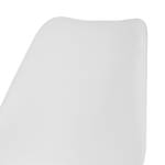 Chaises Gina V (lot de 2) Matière plastique / Métal - Blanc