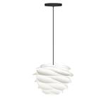 Hanglamp Carmina I Zwart - Wit - Metaal - Plastic - Hoogte: 246 cm