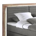 Boxspringbett Marcel I Grau - 160 x 200cm - Doppelmatratze H2/H3