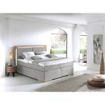 Lit boxspring Marcel I Gris lumineux - 160 x 200cm - D2 souple