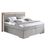 Lit boxspring Marcel I Gris lumineux - 160 x 200cm - Matelas double D2/D3