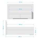 Boxspring Marcel I Heldergrijs - 160 x 200cm - Tweepersoonsmatras H2/H3