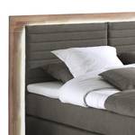 Lit boxspring Marcel II Gris - 200 x 200cm - D2 souple