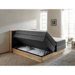 Lit boxspring Moneta Gris - 200 x 200cm - Matelas double D2/D3