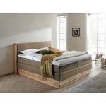 Letto boxspring Moneta Color caffelatte - 180 x 200cm - Materasso doppio H2 H3