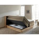 Letto boxspring Moneta Color caffelatte - 180 x 200cm - Materasso doppio H2 H3