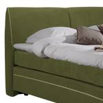 Lit boxspring Passion Tissu - Vert vieilli - 180 x 200cm - Matelas double D2/D3