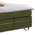 Lit boxspring Passion Tissu - Vert vieilli - 180 x 200cm - Matelas double D2/D3