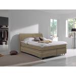 Boxspring Passion geweven stof - Latte Macchiattokleurig - 180 x 200cm - Tweepersoonsmatras H2/H3