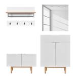Set di 5 mobili da ingresso LINDHOLM B Bianco - Legno parzialmente massello - 162 x 180 x 35 cm