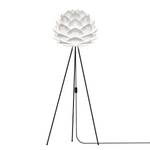 Lampadaire Silvia Aluminium / Matière plastique - 1 ampoule - Noir / Blanc