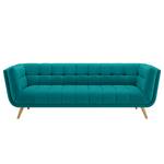 Bank Cameta (3-zits) geweven stof - Turquoise