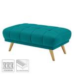 Repose-pieds Cameta Tissu - Turquoise