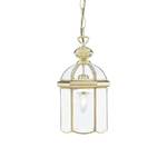 Suspension Lanterns II Verre transparent / Laiton - 1 ampoule