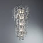 Lustre Waterfall Verre cristallin / Acier - 13 ampoules