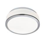 Badkamerlamp Discs IV melkglas/staal - 2 lichtbronnen