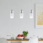 Hanglamp Duo I transparant glas/staal - 3 lichtbronnen