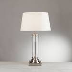 Tafellamp Pedestal textielmix/staal - 1 lichtbron - Zilver