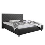 Gestoffeerd bed Groven Antraciet - 160 x 200cm