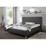 Gestoffeerd bed Groven Antraciet - 180 x 200cm