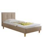 Gestoffeerd bed Havdrup Lichtbruin - 100 x 200cm