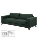 Sofa Boneo (3-Sitzer) Webstoff - Dunkelgrün