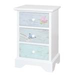 Commode Seeben Partiellement en sapin massif - Multicolore / Blanc - Hauteur : 63 cm