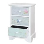 Commode Seeben Partiellement en sapin massif - Multicolore / Blanc - Hauteur : 63 cm