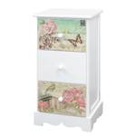 Commode Skjern Partiellement en paulownia massif - Blanc - Hauteur : 60 cm