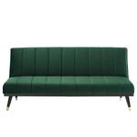 Canapé convertible Lemming Velours - Vert foncé