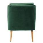 Fauteuil Papicu fluweel - donkergroen