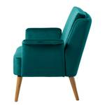 Fauteuil Karnup Velours - Bleu pétrole