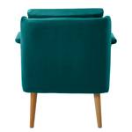 Fauteuil Karnup fluweel - petrolblauw