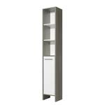 Hoge kast Quickset 306 wit/grafietkleurig