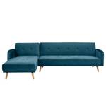 Ecksofa Daru III Samt - Marineblau