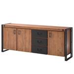 Sideboard Manchester IV Akazie massiv / Metall - Akazie / Anthrazit