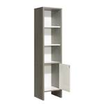 Armoire colonne Oliver I Blanc / Graphite