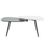 Table basse Miluo I Gris / Blanc