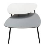 Table basse Miluo I Gris / Blanc