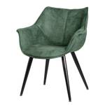 Chaise à accoudoirs Kantii II Microfibre / Métal - Microfibre Colby: Vert vintage - 1 chaise