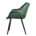 Chaise à accoudoirs Kantii II Microfibre / Métal - Microfibre Colby: Vert vintage - 1 chaise